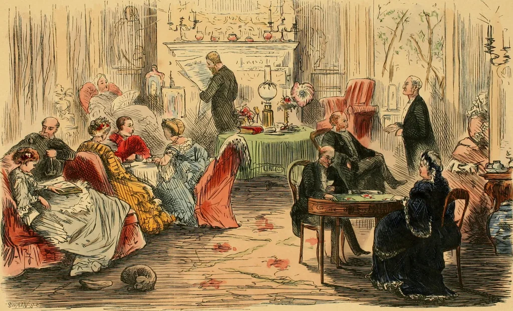 An illustration from Hollybush Hall, or, Open house in an open country, 1871, leaf 62