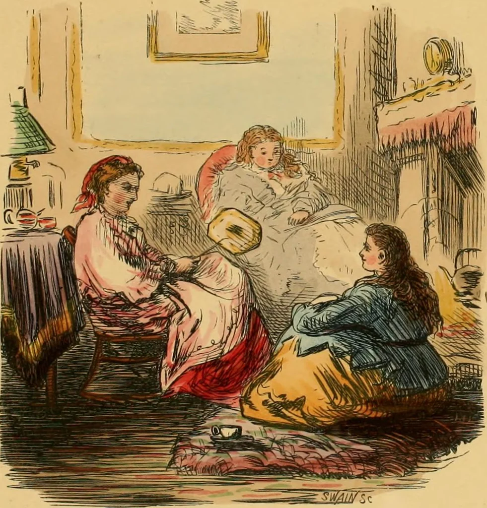 An illustration from Hollybush Hall, or, Open house in an open country, 1871, leaf 66