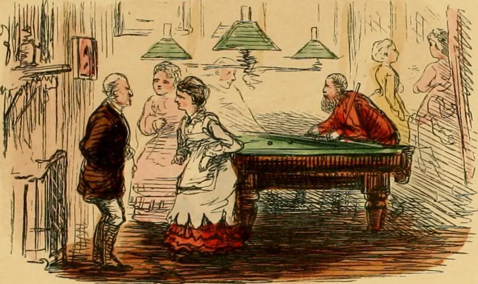 An illustration from Hollybush Hall, or, Open house in an open country, 1871, leaf 70