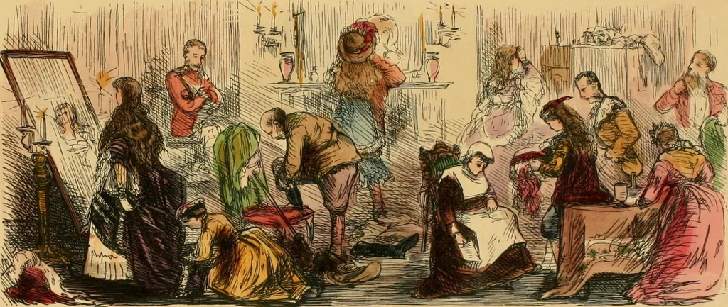 An illustration from Hollybush Hall, or, Open house in an open country, 1871, leaf 74