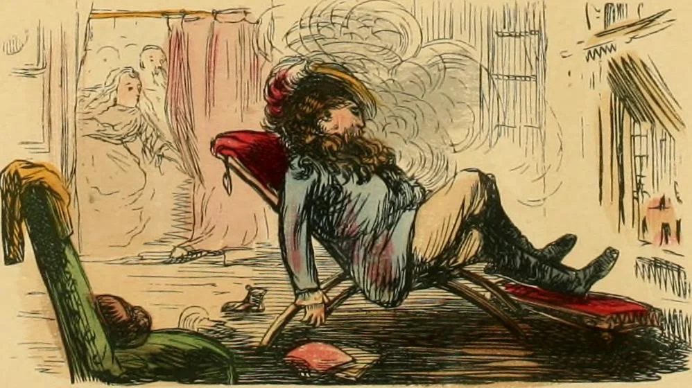 An illustration from Hollybush Hall, or, Open house in an open country, 1871, leaf 74