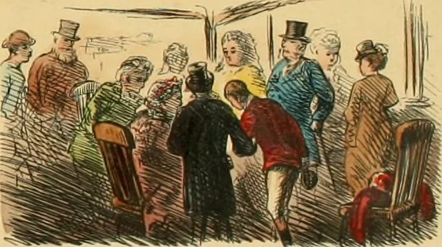 An illustration from Hollybush Hall, or, Open house in an open country, 1871, leaf 94