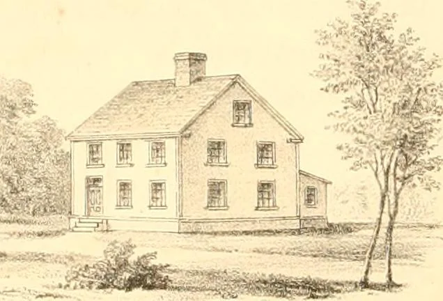 An illustration from Holly's country seats: containing lithographic designs for cottages, villas, mansions, etc., with their accompanying outbuildings; also, country churches, city buildings, railway stations, etc., etc, 1863, leaf 59