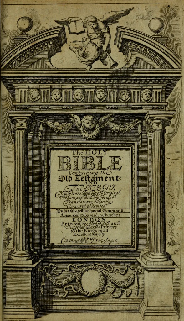 An illustration from The Holy Bible : containing the Old Testament and the New, 1671, leaf 110