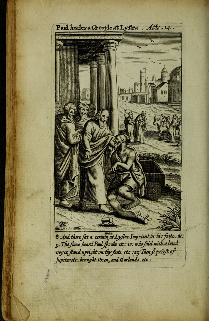 An illustration from The Holy Bible : containing the Old Testament and the New, 1671, leaf 1171