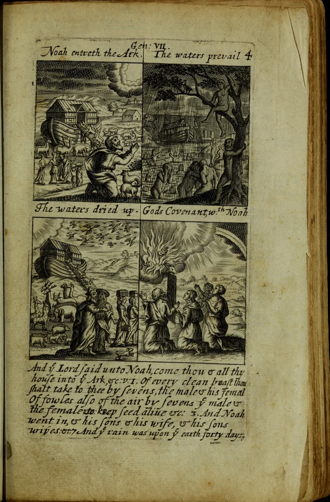 An illustration from The Holy Bible : containing the Old Testament and the New, 1671, leaf 128