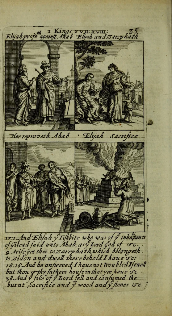 An illustration from The Holy Bible : containing the Old Testament and the New, 1671, leaf 137