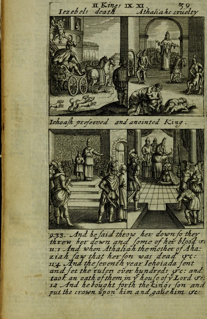 An illustration from The Holy Bible : containing the Old Testament and the New, 1671, leaf 159