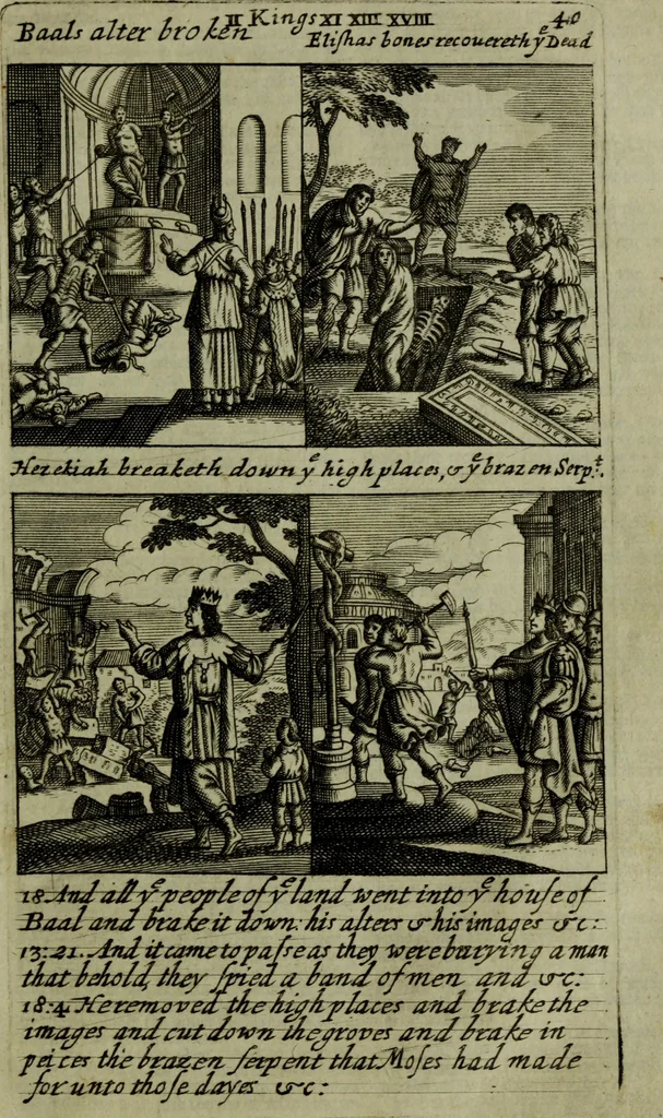An illustration from The Holy Bible : containing the Old Testament and the New, 1671, leaf 168