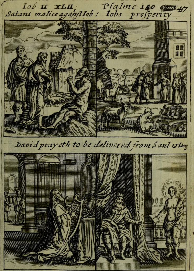 An illustration from The Holy Bible : containing the Old Testament and the New, 1671, leaf 272