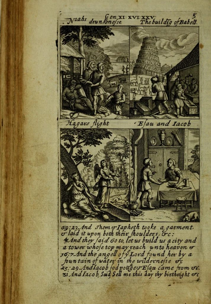 An illustration from The Holy Bible : containing the Old Testament and the New, 1671, leaf 327
