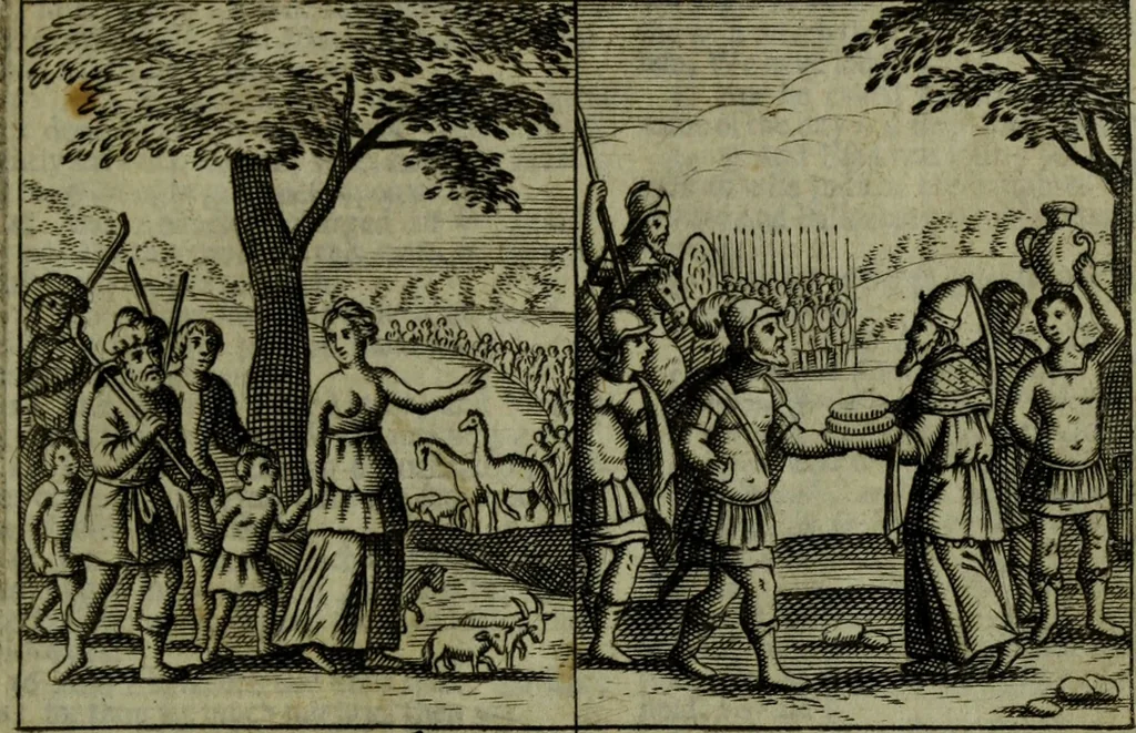 An illustration from The Holy Bible : containing the Old Testament and the New, 1671, leaf 328
