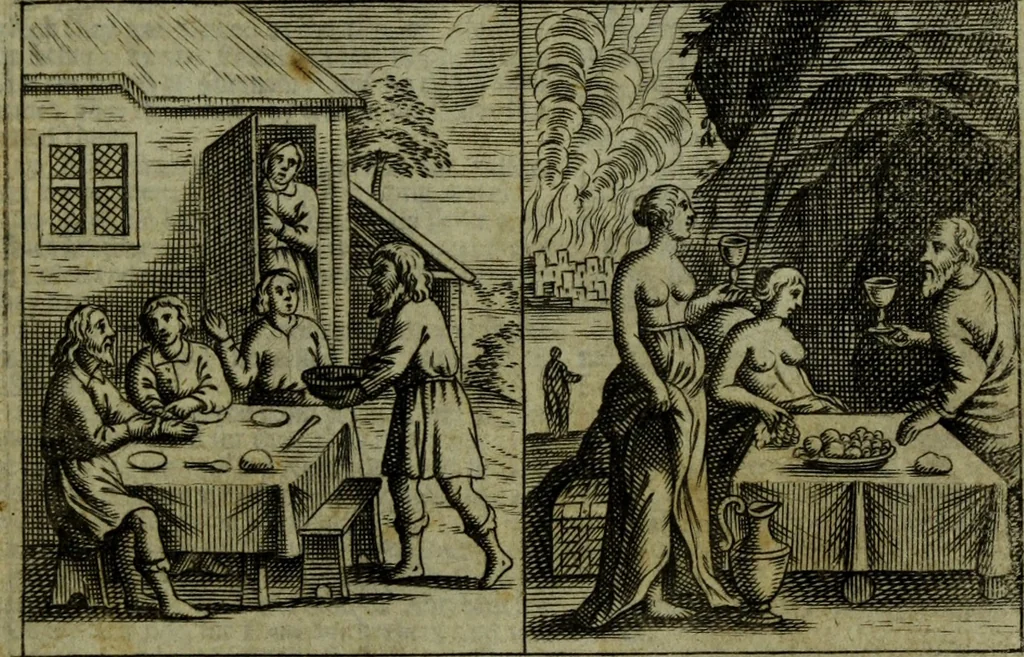 An illustration from The Holy Bible : containing the Old Testament and the New, 1671, leaf 328