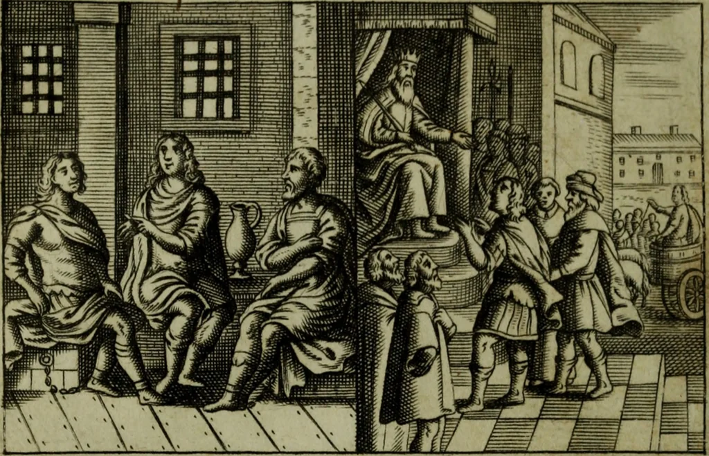 An illustration from The Holy Bible : containing the Old Testament and the New, 1671, leaf 347