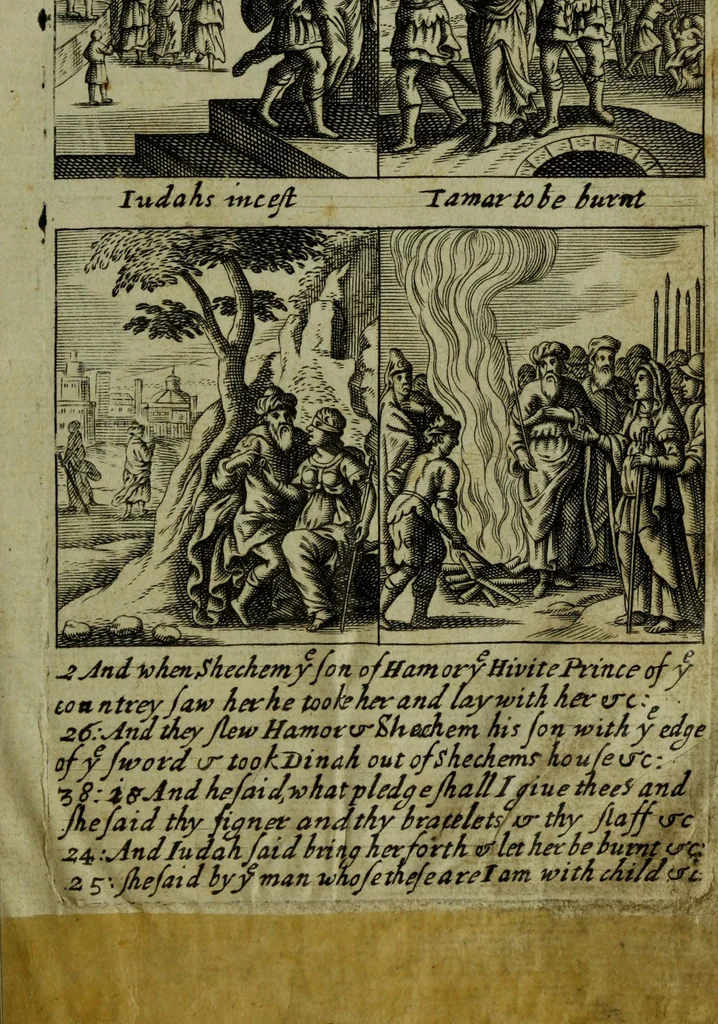 An illustration from The Holy Bible : containing the Old Testament and the New, 1671, leaf 350