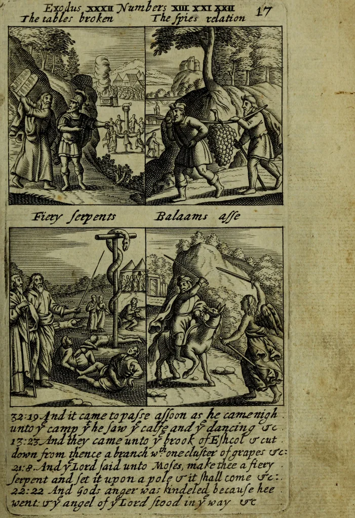 An illustration from The Holy Bible : containing the Old Testament and the New, 1671, leaf 384