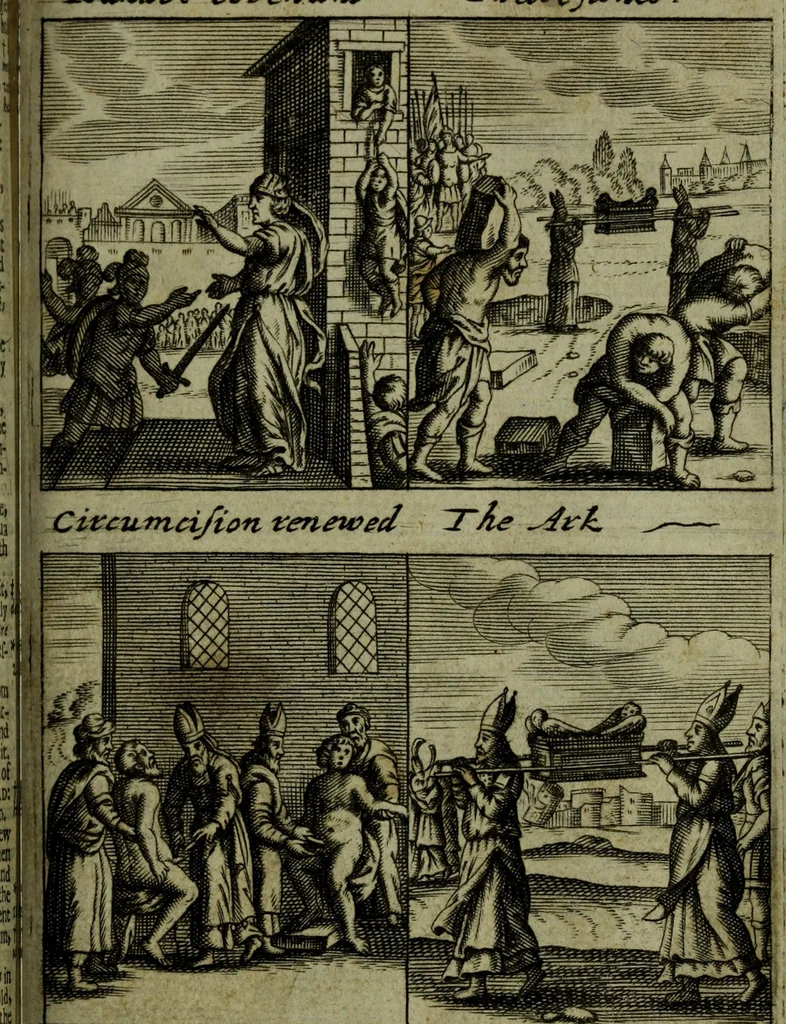 An illustration from The Holy Bible : containing the Old Testament and the New, 1671, leaf 478