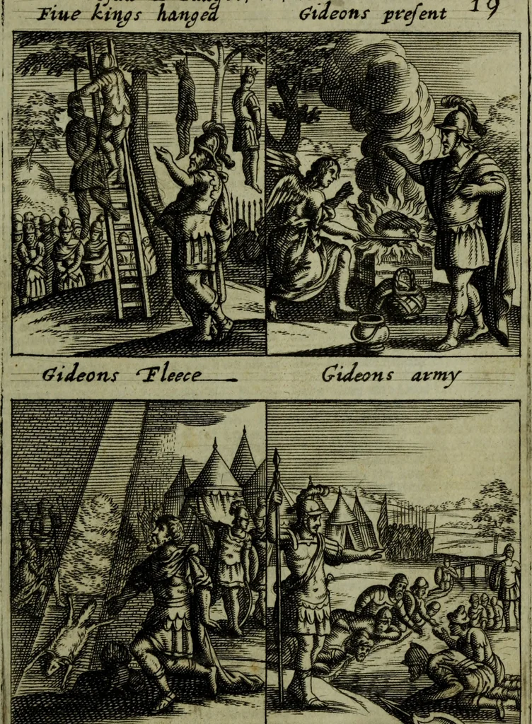An illustration from The Holy Bible : containing the Old Testament and the New, 1671, leaf 482
