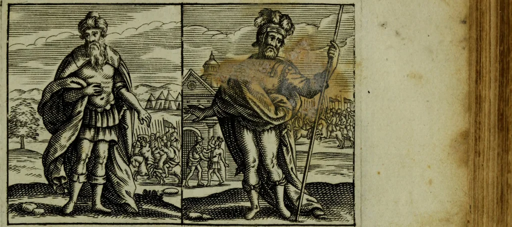 An illustration from The Holy Bible : containing the Old Testament and the New, 1671, leaf 496