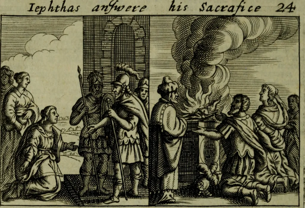 An illustration from The Holy Bible : containing the Old Testament and the New, 1671, leaf 515