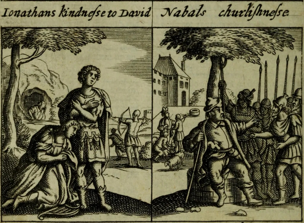 An illustration from The Holy Bible : containing the Old Testament and the New, 1671, leaf 549
