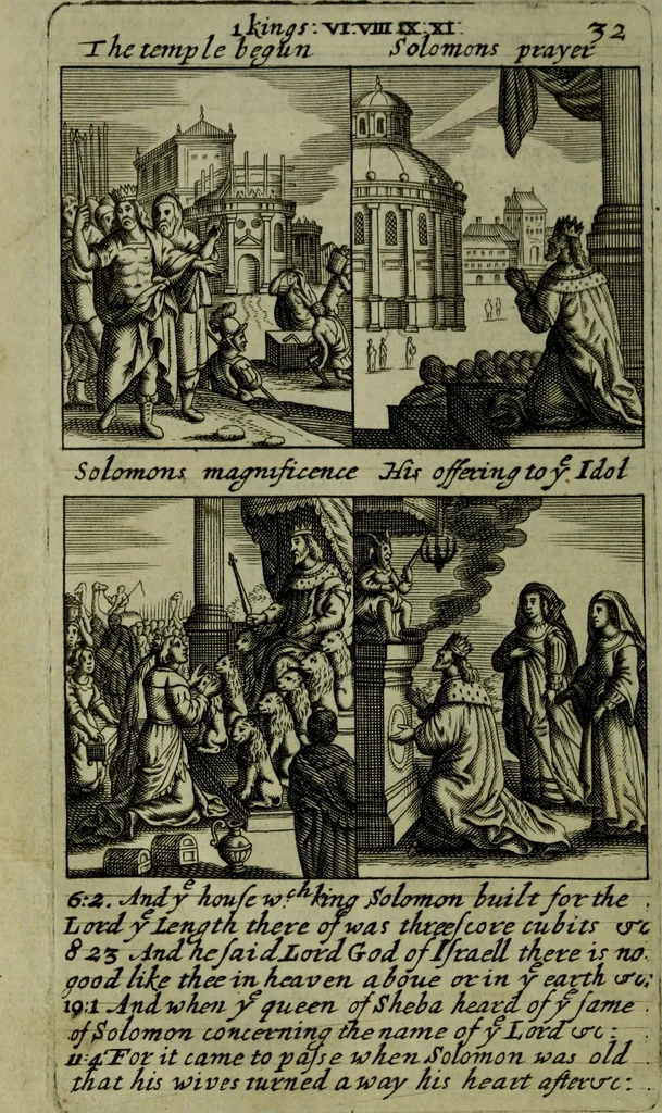 An illustration from The Holy Bible : containing the Old Testament and the New, 1671, leaf 585