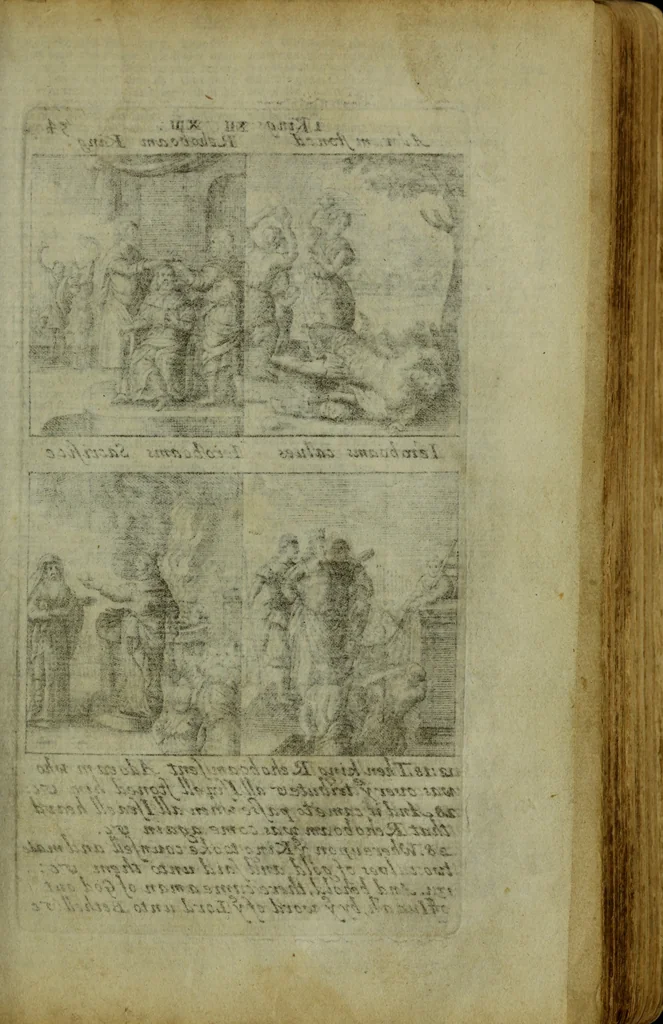 An illustration from The Holy Bible : containing the Old Testament and the New, 1671, leaf 590