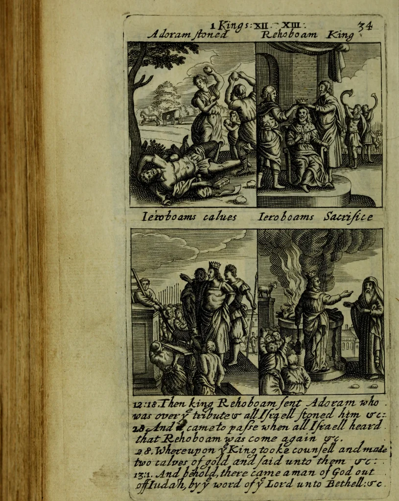 An illustration from The Holy Bible : containing the Old Testament and the New, 1671, leaf 591