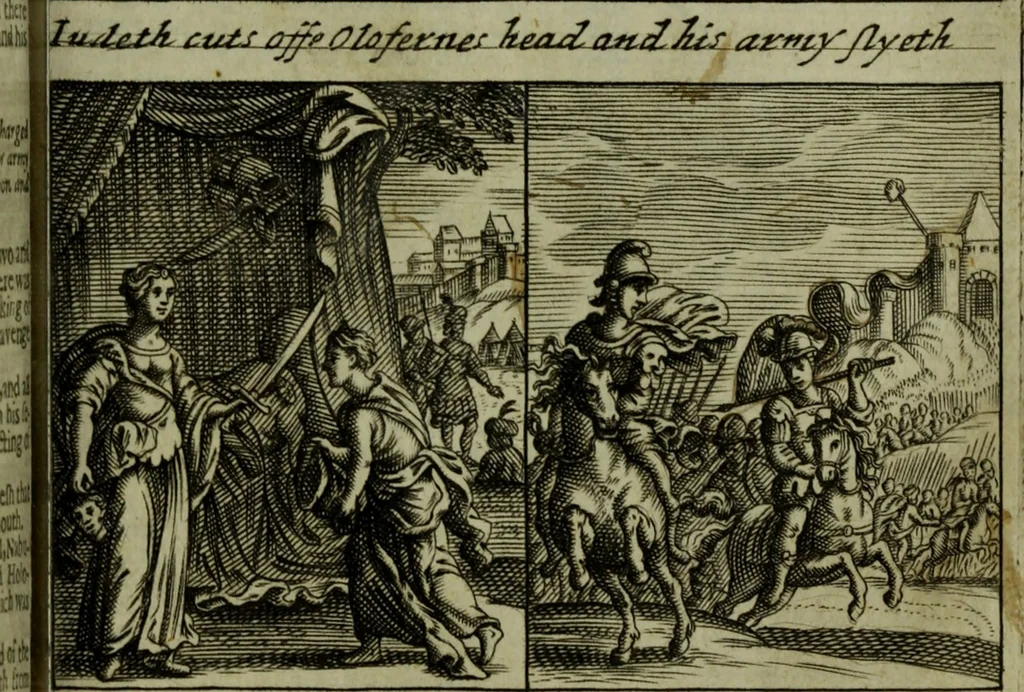 An illustration from The Holy Bible : containing the Old Testament and the New, 1671, leaf 802