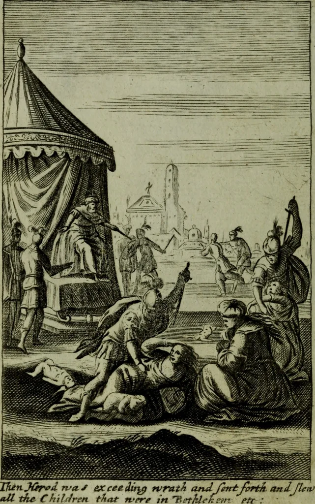 An illustration from The Holy Bible : containing the Old Testament and the New, 1671, leaf 939