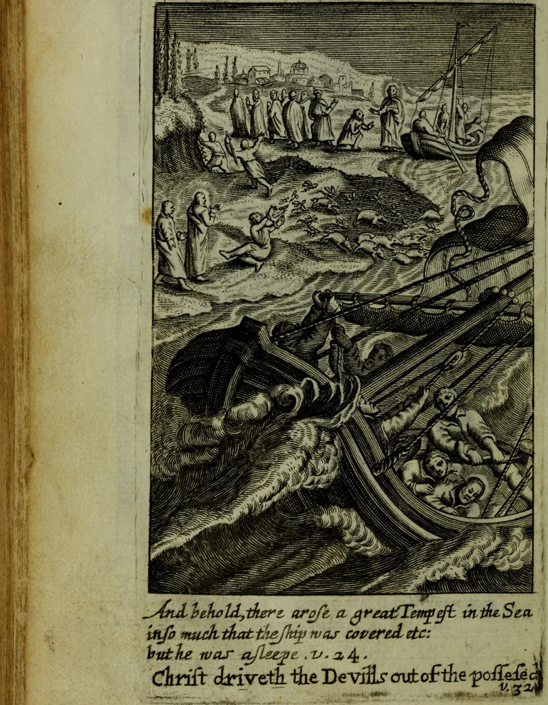 An illustration from The Holy Bible : containing the Old Testament and the New, 1671, leaf 953