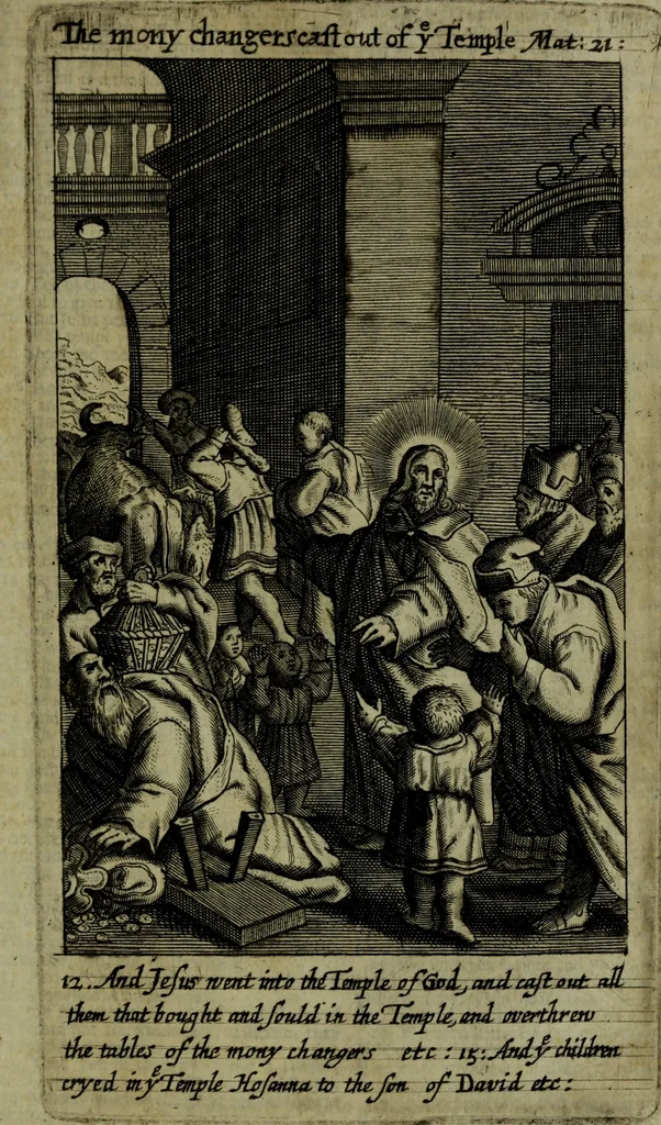 An illustration from The Holy Bible : containing the Old Testament and the New, 1671, leaf 982