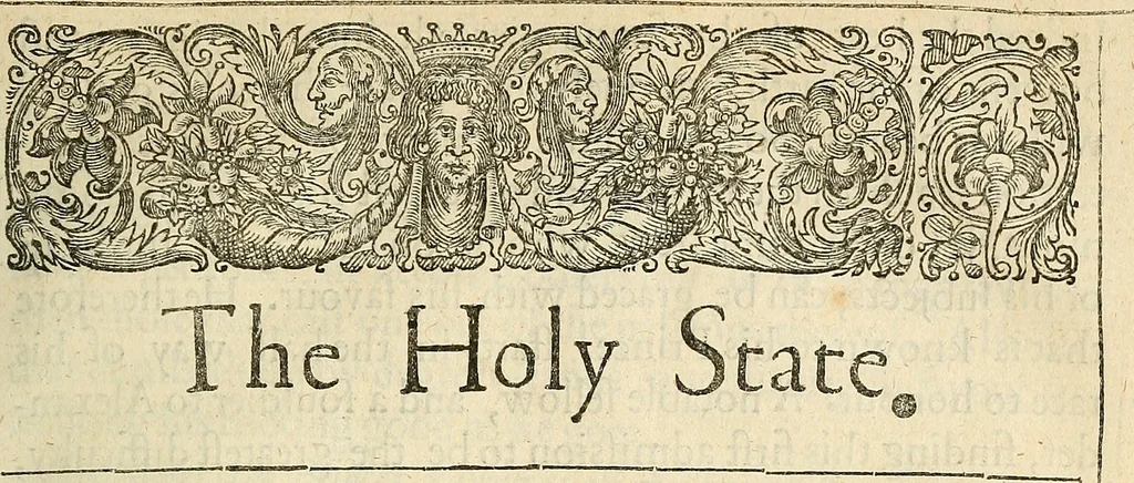 An illustration from The holy state., 1648, leaf 230