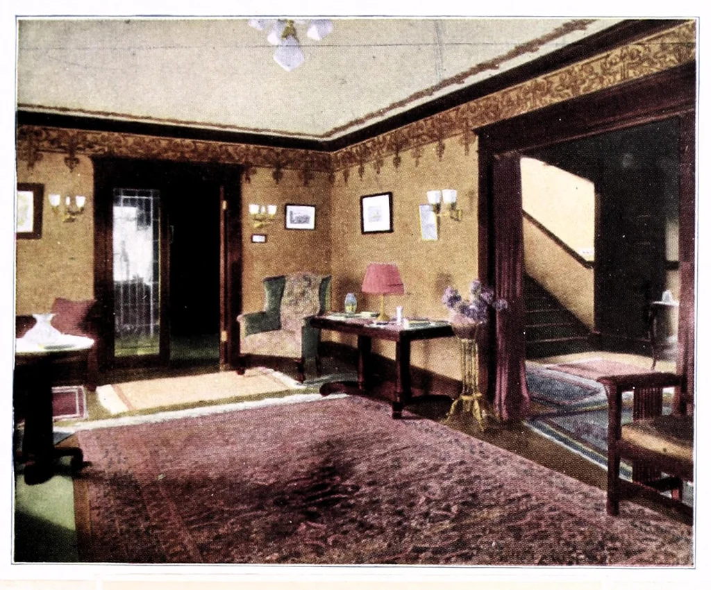 An illustration from The home beautiful elevations : a collections of practical suggestions for beautifying the home, inside and out., 1910, leaf 25