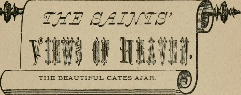 An illustration from The home beyond, or, Views of heaven and its relation to earth, 1898, leaf 328