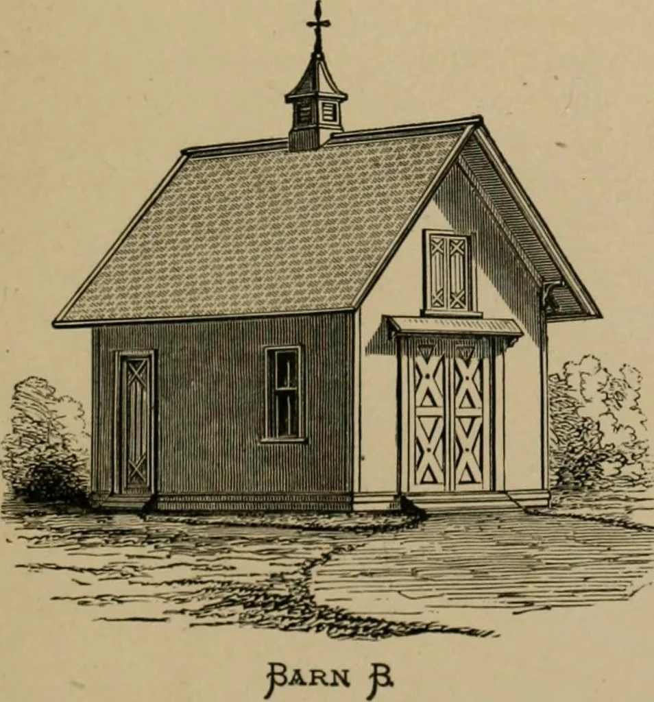 An illustration from Home building. A reliable book of facts, relative to building, living, materials, costs, at about 400 places from New York to San Francisco. Containing 42 plates and 45 original designs of buildings .., 1877, leaf 172