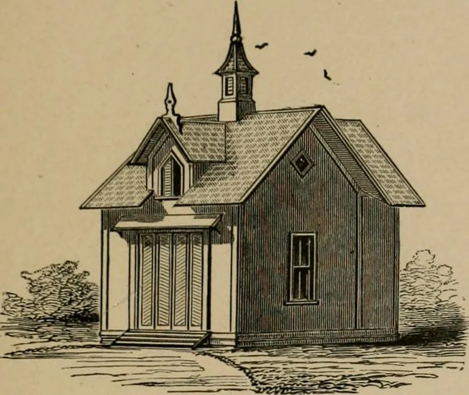 An illustration from Home building. A reliable book of facts, relative to building, living, materials, costs, at about 400 places from New York to San Francisco. Containing 42 plates and 45 original designs of buildings .., 1877, leaf 172