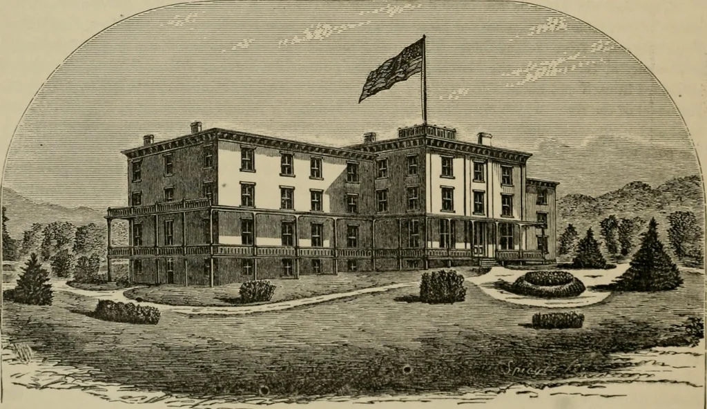 An illustration from Home building. A reliable book of facts, relative to building, living, materials, costs, at about 400 places from New York to San Francisco. Containing 42 plates and 45 original designs of buildings .., 1877, leaf 279