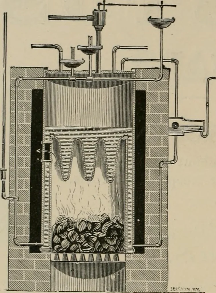 An illustration from Home building. A reliable book of facts, relative to building, living, materials, costs, at about 400 places from New York to San Francisco. Containing 42 plates and 45 original designs of buildings .., 1877, leaf 399