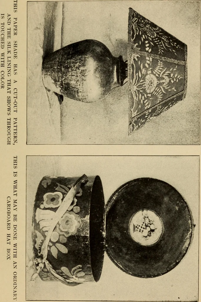 An illustration from Home crafts of today and yesterday, 1917, leaf 190