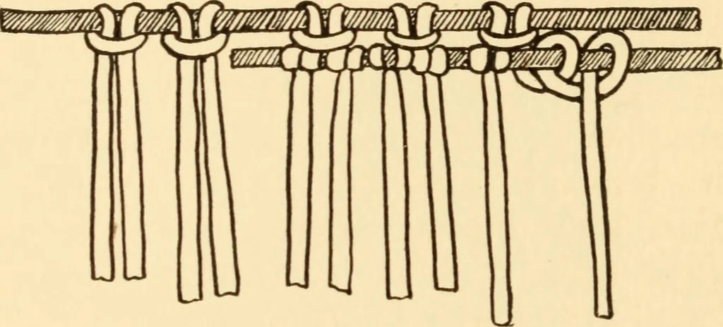 An illustration from Home crafts of today and yesterday, 1917, leaf 91