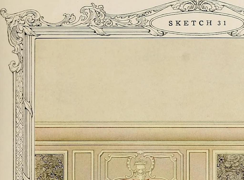 An illustration from Home decoration, 1917 / Alfred Peats Co., 1917, leaf 28