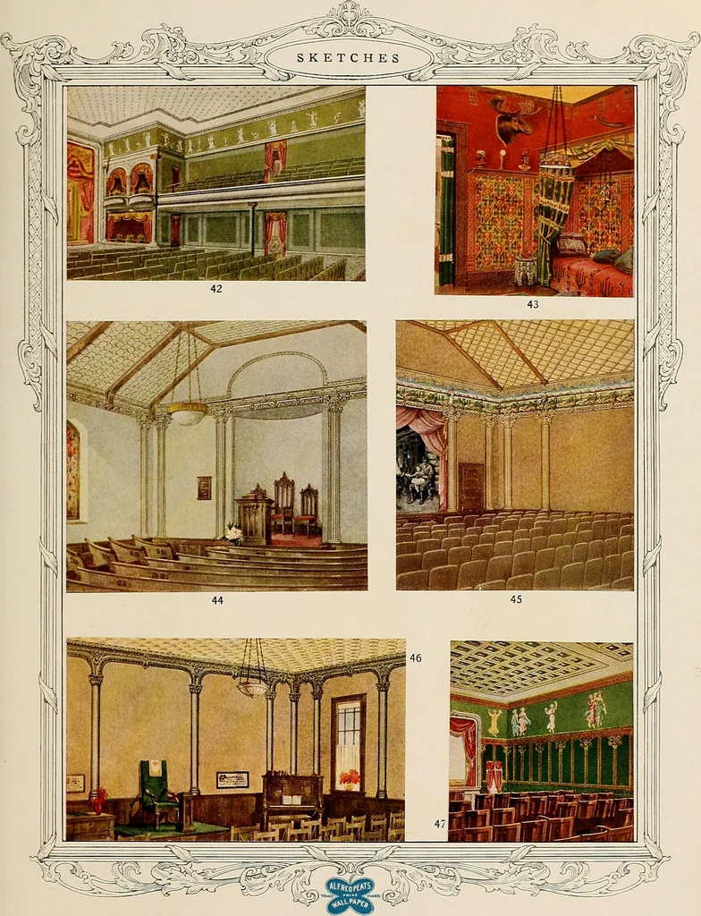 An illustration from Home decoration, 1917 / Alfred Peats Co., 1917, leaf 30