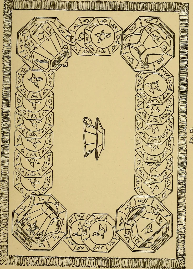 An illustration from Home decoration: art needle-work and embroidery; painting on silk, satin, and velvet; panel-painting; and wood-carving, 1881, leaf 108