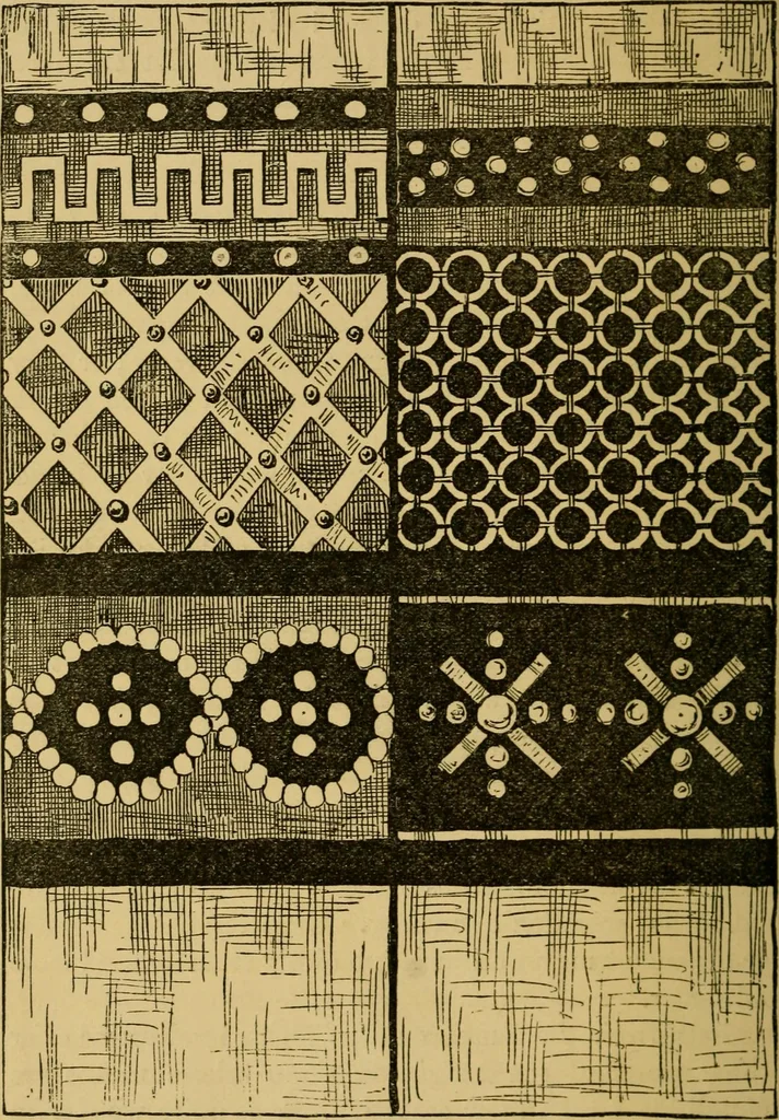 An illustration from Home decoration: art needle-work and embroidery; painting on silk, satin, and velvet; panel-painting; and wood-carving, 1881, leaf 117