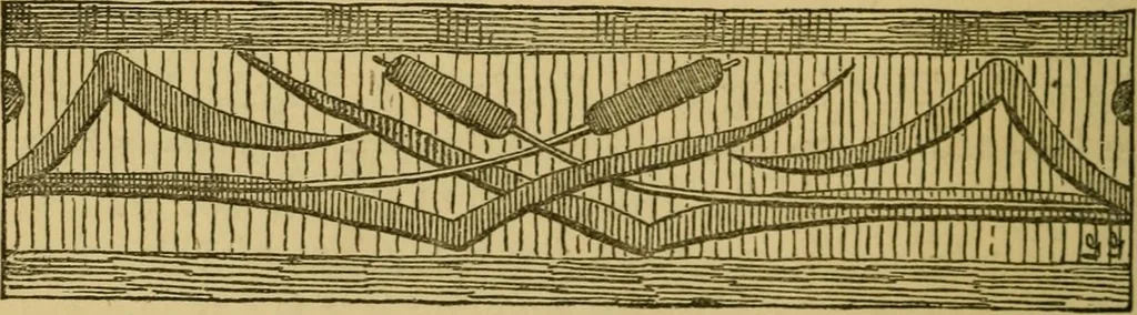 An illustration from Home decoration: art needle-work and embroidery; painting on silk, satin, and velvet; panel-painting; and wood-carving, 1881, leaf 65