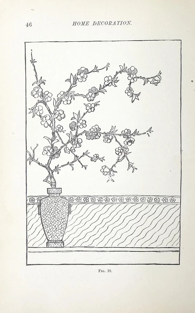 An illustration from Home decoration: art needle-work and embroidery; painting on silk, satin, and velvet; panel-painting; and wood-carving, 1881, leaf 50