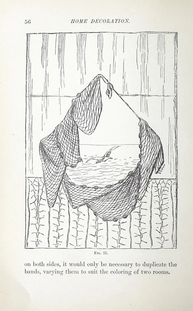 An illustration from Home decoration: art needle-work and embroidery; painting on silk, satin, and velvet; panel-painting; and wood-carving, 1881, leaf 60