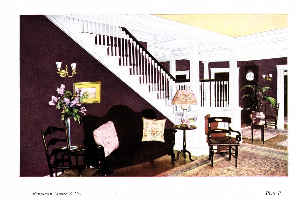 An illustration from Home decorative interior suggestions : Sani-flat, a sanitary flat oil paint., 1910, leaf 39