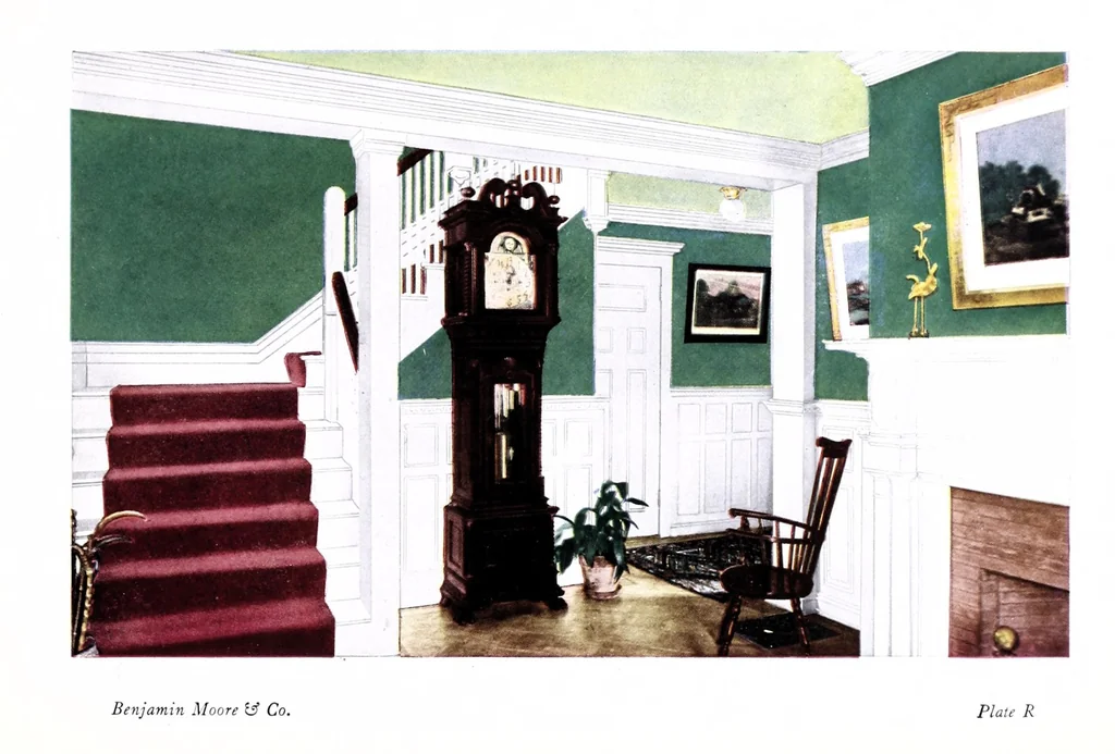 An illustration from Home decorative interior suggestions : Sani-flat, a sanitary flat oil paint., 1910, leaf 41